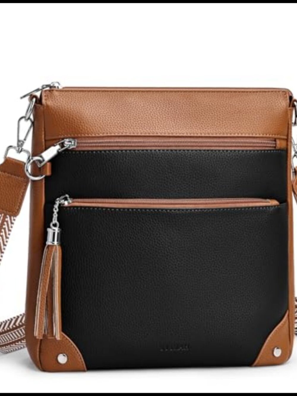 Anti Theft Crossbody Purse RFID Blocking Vegan Leather Travel Shoulder Bag